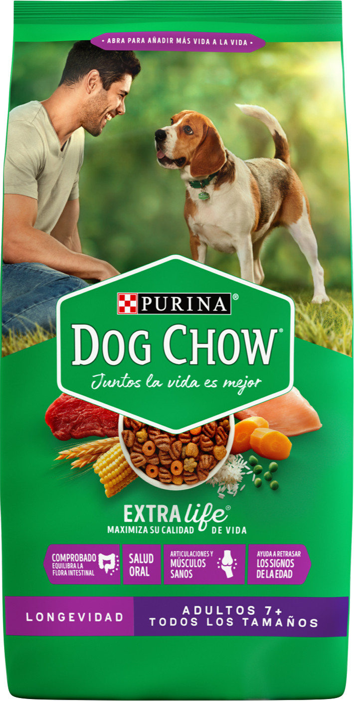 dog chow Longevidad Adultos +7 21kgs